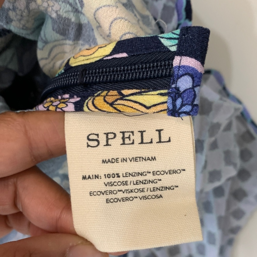 Spell Full Bloom Ruffle Soirée Dress – Periwinkle | XL | NWT - Picture 12 of 14